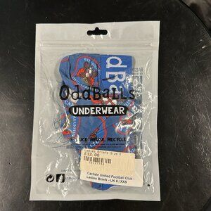 Oddballs Underwear Ladies Briefs UK 6 XXS Carlisle United Football Club NWT